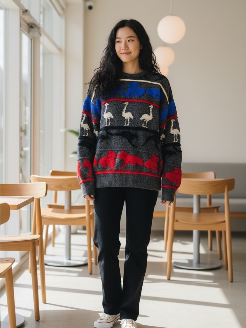 Vintage 90’s Australian Jumper Sweater Kangaroo‎ Koala Emu Hysport Womens 20